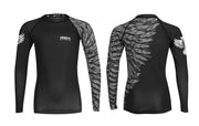 Aerial Assault Junior Long Sleeve Rashguard - Raven Fightwear