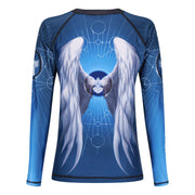 Archangels - Michael Women's Long Sleeve Rashguard - Raven Fightwear