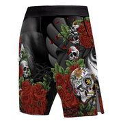 Calaveras y Rosas Men's Fight Shorts - Raven Fightwear