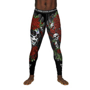 Calaveras y Rosas Men's Spats - Raven Fightwear