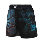 Cyber Jorogumo Men's Hybrid Fight Shorts - Raven Fightwear