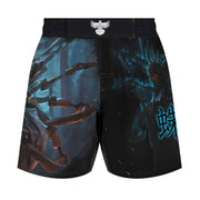 Cyber Jorogumo Men's Hybrid Fight Shorts - Raven Fightwear