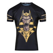 Gods of Egypt Anubis Men's Short Sleeve Rashguard - Raven Fightwear