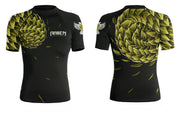 Power Pangolin Women's Short Sleeve Rashguard - Raven Fightwear