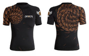 Power Pangolin Women's Short Sleeve Rashguard - Raven Fightwear