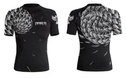 Power Pangolin Women's Short Sleeve Rashguard - Raven Fightwear