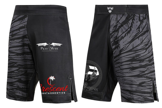 Rising Phoenix BJJ Ranked Club Shorts - Raven Fightwear