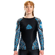 The Gods of Scandinavia Odin Women's Long Sleeve Rashguard - Raven Fightwear