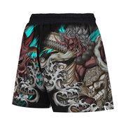 The Oni and The Dragon Men's Hybrid Fight Shorts - Raven Fightwear