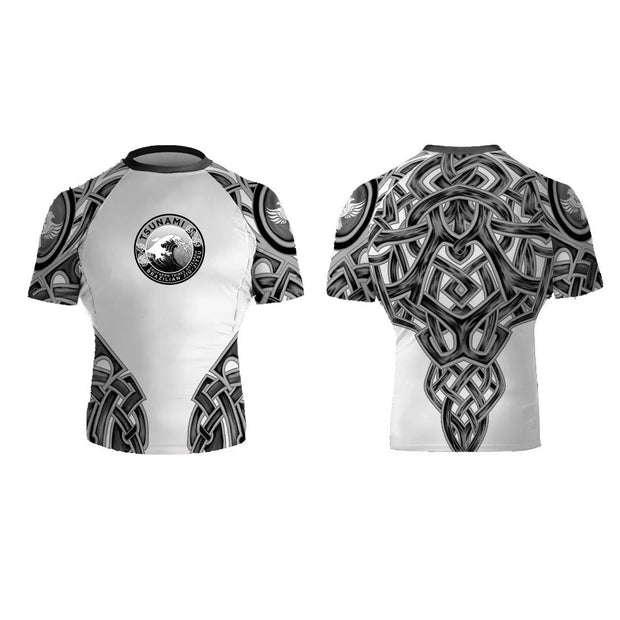 Tsunami BJJ Nordic Junior Short Sleeve Club Rashguard - Raven Fightwear