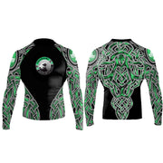 Tsunami BJJ Nordic Men's long Sleeve Club Rashguard - Raven Fightwear