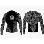 Tsunami BJJ Nordic Men's long Sleeve Club Rashguard - Raven Fightwear