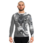 Year of the Dragon Men's Long Sleeve Rashguard - Raven Fightwear