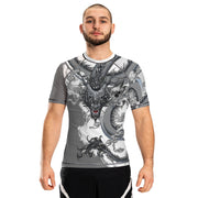 Year of the Dragon Men's Short Sleeve Rashguard - Raven Fightwear