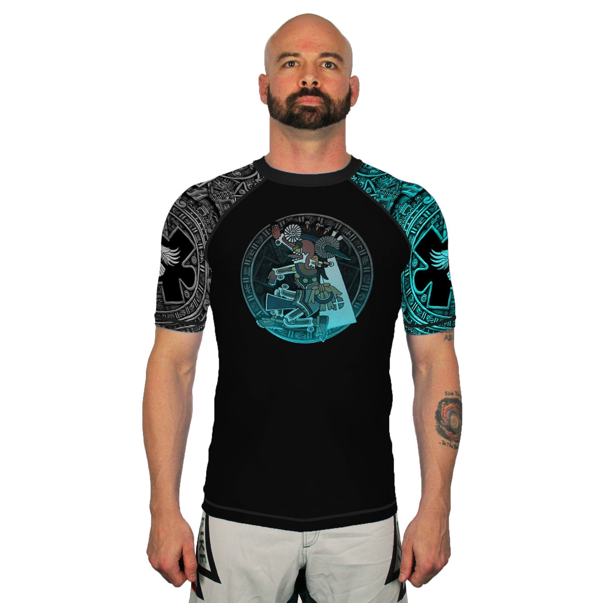 Mictlantecuhtli - Men's short sleeve rashguard – Raven Fightwear